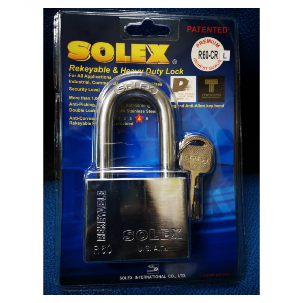 Solex pad lock model r60crl